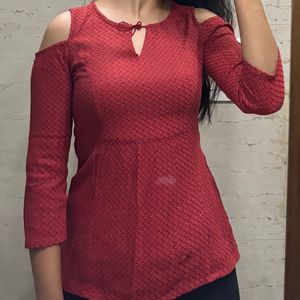 Red Festive Top