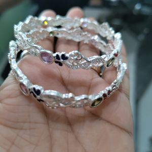 Pure Silver Bangles For Women