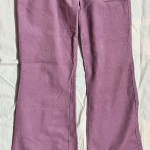 Purple Corduroy Trouser