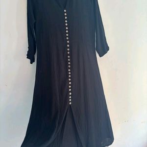 Black A-line Frock