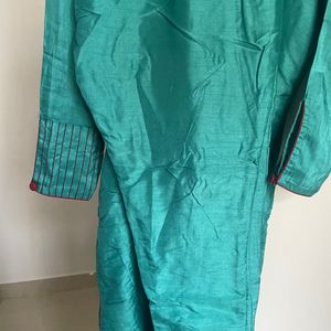 Beautiful Green Kurti With Pant