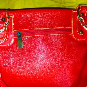 Glossy Red Hand Bag Just 99/-