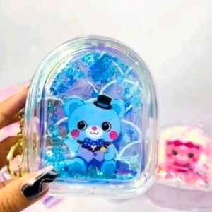 Cute Teddy Pouch Keychains