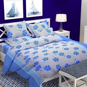 BRAND NEW DOUBLE BEDSHEET WITH 2 PILLOW COVERS FLORAL DESIGNS