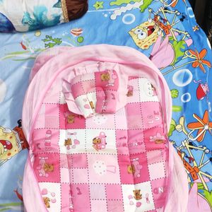 Baby Mattress with Mosquito Net Foldable