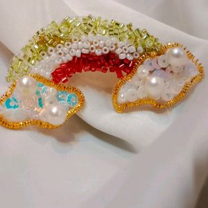 Pair Of Rainbow Alligator Clip For Kids