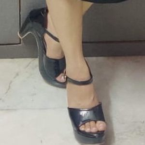 Shoetopia Black Heels sandal