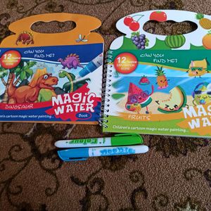 Magic Water Book Dino And Fruits