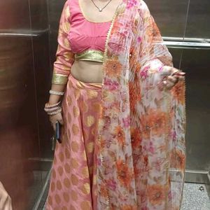 Tailor Stiches Lahanga Choli Without Dupatta