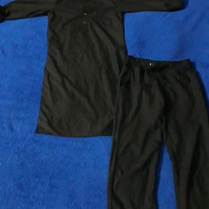 Black Colour Kurta Pajama For Men