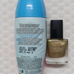 Avon Combo Whitening Roll On Deo & True Nail Paint