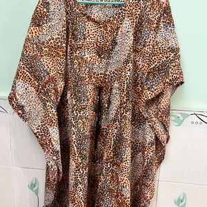 Tiger Print Kaftan Kurti