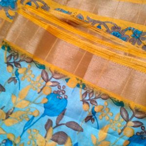 New Chendri Silk Saree Not used
