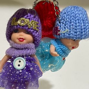 3 Pieces Doll Key rings