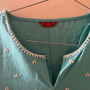 Women Sky Blue Kurta