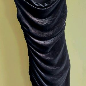 Velvet Bodycon Midi Dress