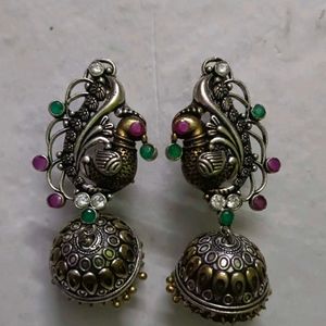 Peacock Shape Earings