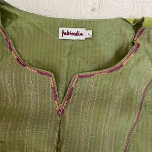 Fabindia Kurta Set L Size