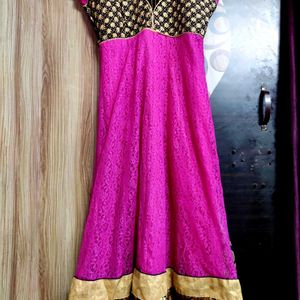 Pink Anarkali Suit Set