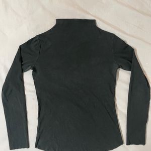 High Neck Charcoal Top