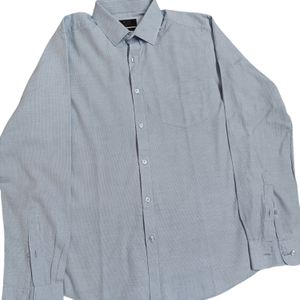 Cotton Blue Patterned Shirt