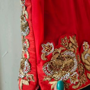 New Lehenga, Blue N Red