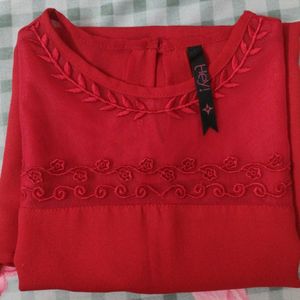 Hey! Brand, Beautiful Sleeveless Red Color Top