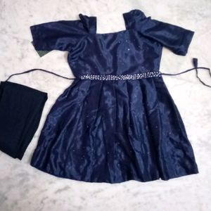 Short Frock Suit With Belt