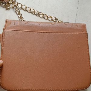 Chanel Inspired Tan Colour Slingbag