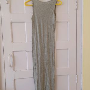 Grey Bodycon Midi Dress