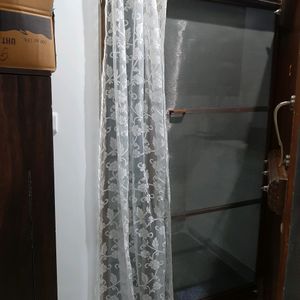 1 piece 8 feet transparent door curtain