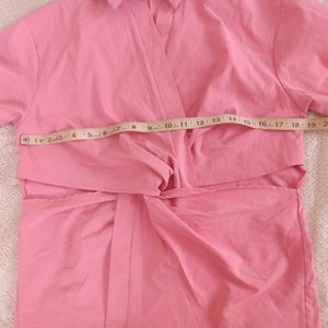 Pink Shirt Style Top(Women's)