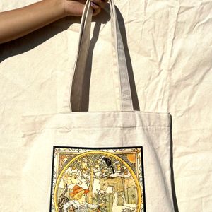 Vintage Inspired Canvas Tote Bag