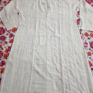 Men White Chikankari Kurta 4