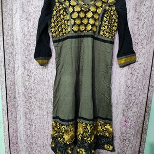 Anarkali Pattern Top For Women Clothing