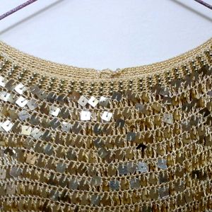 Pinteresty Golden Sequin Tank Top