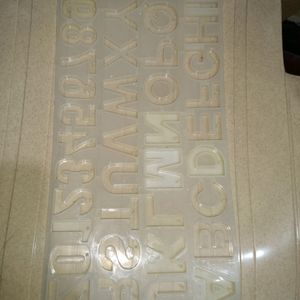 Alphabetical Silicone Mould For Resin Works