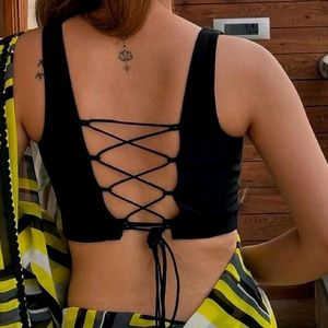 Criss Cross Dori Backless Blouse