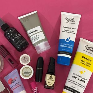 Combo Of Skincare And Makeup Products