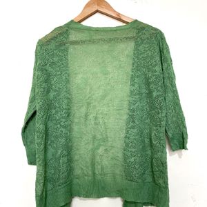 Green Cardigan Shrug