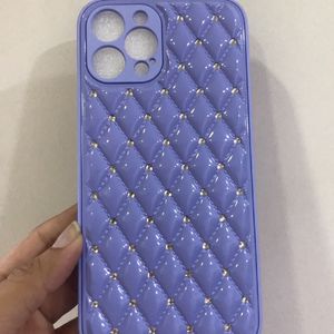 IPhone 12 Pro Max Studded Purple Phone Case