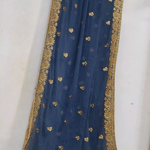 Beautiful Stone Work Dupatta