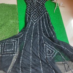 Cocktail Stone Work Gown