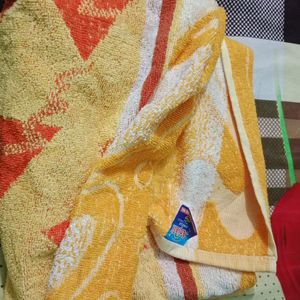 Yellow Red Towel