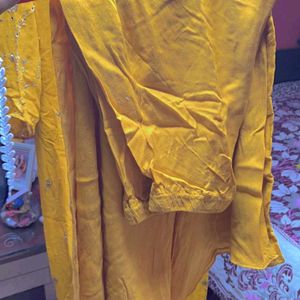 Haldi Ceremony Suit Sets Duppta Sharara Kamiz⭐