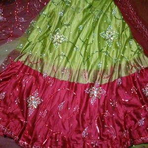 Embroidered Stitched Lehenga