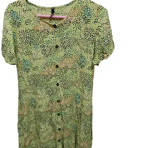 Rio Yellow Multicolour Dots Printed Dress