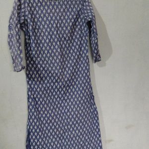 Blue Printed Kurta