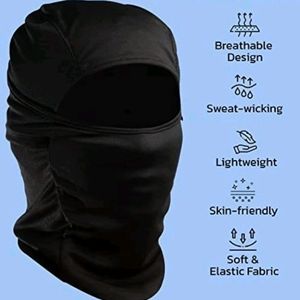 Blue Face Mask For Bike Riders