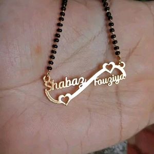 Name locket and mangalsutra write your